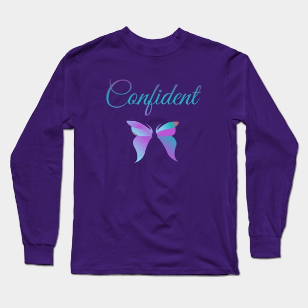 Confident Long Sleeve T-Shirt by Courtney's Creations